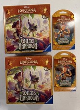 X2 Disney LORCANA WILDS UNKNOWN ILLUMINEER  S TROVE  2 Sleeved Blister Packs