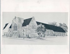 1953 Photo Architect Drawing Sanctuary Montview Boulevard Presbyterian Church