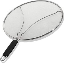 15-Inch Stainless Steel Splatter Screen for Frying Pan - Grease Guard