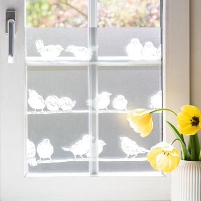 d-c-fix Filippa 45 cm x 1,5 m Premium statisch haftende Vinyl Fensterfolie