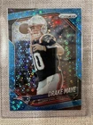 2025 Panini Prizm Drake Maye No Huddle Blue Disco  043/125 Color Match Patriots