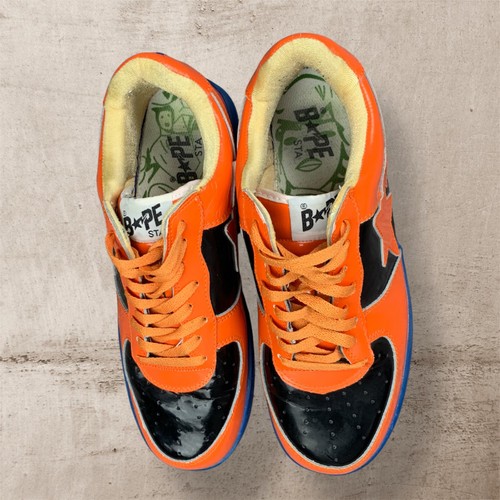 A Bathing Ape Bape Sta Marvel Comics RARE Streetwear Shoes Trainers Orange UK10 - Picture 6 of 9