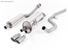 Milltek Sportauspuffanlage ab Kat Peugeot 208 1.6l GTi 2x80mm rund Titan matt