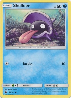 Shellder - 33/149 - Common - Near Mint