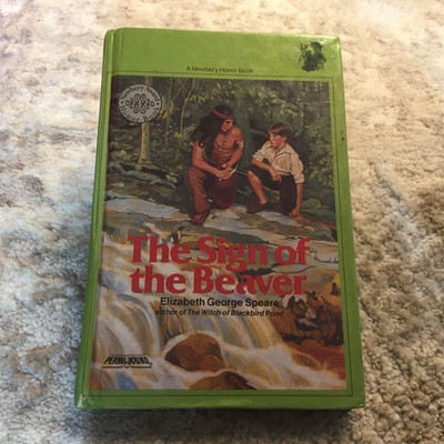 The Sign Of The Beaver Hardcover Book Elizabeth George Speare Yearling 1984