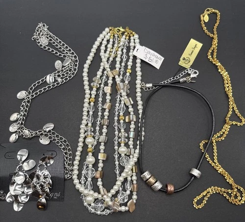 Lot Of Premier Designs Necklaces Earrings - Daydream Silver Gold Tone J40