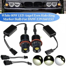 80W Wei� Angel Eyes Marker Standlicht Lamp F�r BMW E39 E63 E65 E53 X5 E83 X3 D