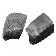 1pair Carbon Fiber Style Rearview Wing Mirror Cover Cap For Ford Focus Mk2 05-08