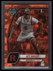 2024 Bowman Chrome University Sapphire Basketball Orange Ace Bailey #1 PSA 10