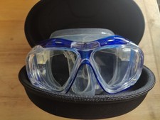 Masque de plongée enveloppant Calypso en verre trempé adulte avec étui