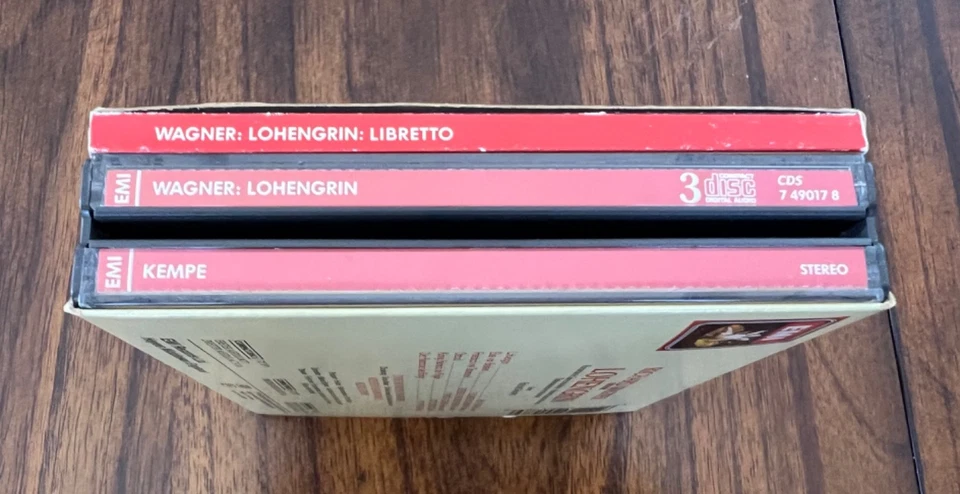 Wagner's Lohengrin, Classical Music, 3 CDs EMI Records, Vienna Philharmonic, VG+ - Image 3 of 4