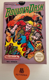 Boulder Dash Nintendo Nes gioco versione PAL A UK in scatola con manuale CIB
