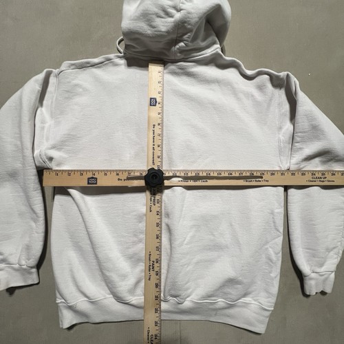 Thrasher Hoodie Sweatshirt White w/ Black Logo Mens Med Y2K - Photo 14/16