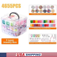 3 Tier Bracelet Making Kit, Suitable for DIY Handmade Beginners Fashion Gift US