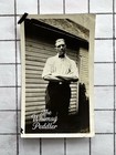 Antique 1920s Snapshot Man Bow Tie Rolled Sleeves House Porch Portrait Photo