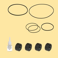 Correa rollo de presión aceite = Kit 8 para Panasonic SC-AK 17 Compact System  			