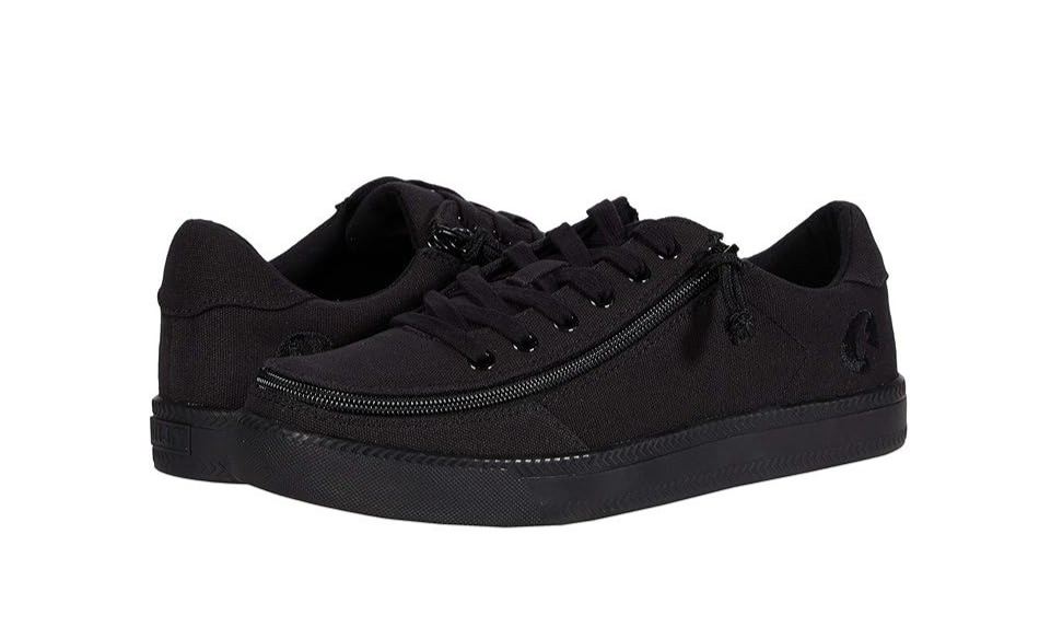 NEW Billy Footwear Men\'s Adaptive Low Top Zip Top Sneakers Navy Size 8.5 M BY724 Billy Footwear Shoes Navy Blue Canvas Zipper Shoes | eBay main image 2