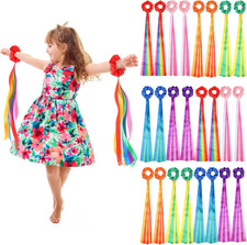 24 Pcs Rainbow Dance Ribbons Rainbow Rhythm Ribbons Wrist Streamers Hand Held Rh