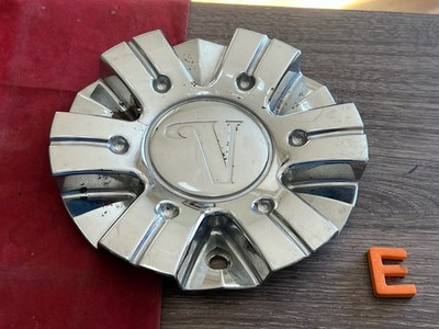 #E 1) VELOCITY  CHROME CENTER CAP STW-166-3 CAP  7806