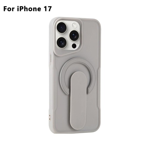 for IPhone 17 Series Invisible Magnetic Leather Soft Anti-drop Case with Stand - Picture 21 of 30