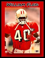 WILLIAM FLOYD AUTOGRAPHED SIGNED SAN FRANCISCO 49ers 8X10 PHOTO wAP/COA