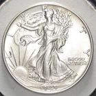 1943 50C Walking Liberty Half Dollar-uncirculated