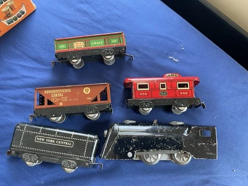 marx wind up train set vintage