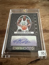 Kendrick Perkins 2021-22 Panini Obsidian Purple Aurora Auto 32/75