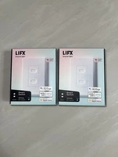 2 Pack LIFX 1-Pole 2-Buttons Smart Wi-Fi Touch Light Switch, White (LFSPWHT1FUS)