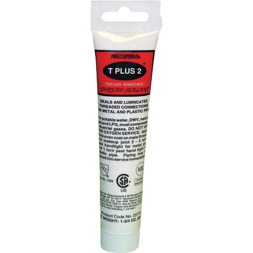 Rectorseal T Plus 1-3/4 Oz. White Pipe Thread Sealant with PTFE 23710 Rectorseal