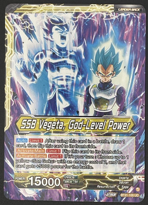 SSB Son Goku   SSB Vegeta, God-Level Power Wild Resurgence BT21-100 Near Mint