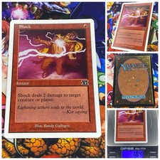 MTG Shock 🇬🇧 ⚫️ NM Sixth 6th Edition 1999 Magic TCG OG Vintage OG DD Removal