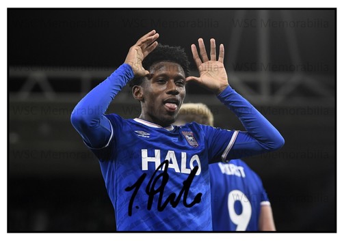 10991. Jaden Philogene Signed Pictures (A4 Prints) Ipswich Aston Villa Hull etc.