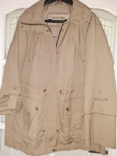 M&S Peruna Stormwear body sensitive winter hooded jacket caramel Lined  size 14