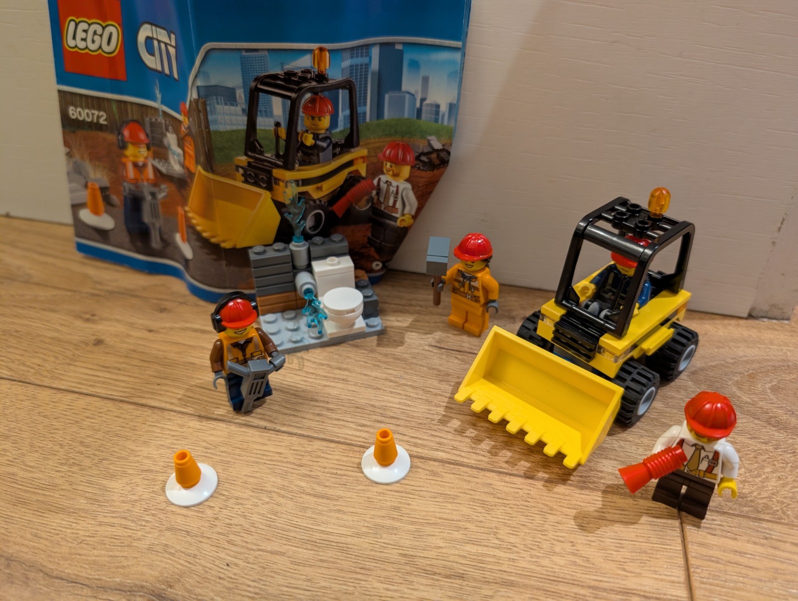 LEGO City 60072: Demolition Starter Set with 3 Minifigures and Instructions