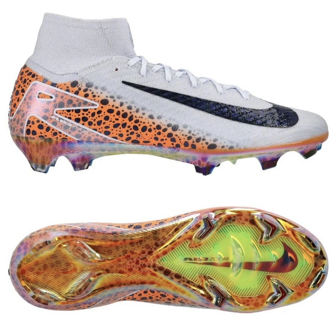 Nike Mercurial Superfly X 10 Elite FG Flyknit Safari Soccer Mens