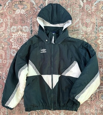 Vintage 90s Umbro Big Diamond Colorblock Green Jacket Men s LARGE Rare Blokecore