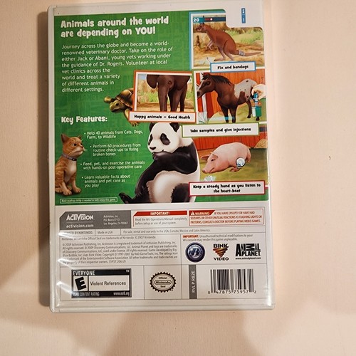 Animal Planet: Vet Life (Nintendo Wii, 2009)used. No Manual. - Picture 2 of 3