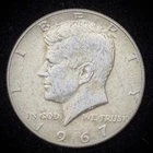 40% Silver 1967 Kennedy Half Dollar - F17C