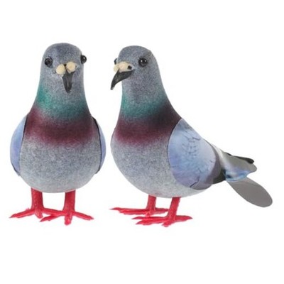  Fake Pigeons: 2Pcs Artificial Foam Pigeon Lifelike Simulation Birds for 