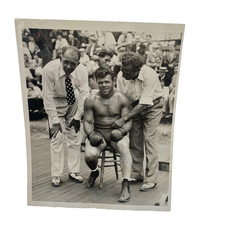 Vintage 1931 Mickey Walker Jack Sharkey Boxing Original Press Photo 8x10 Bw