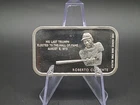 Roberto Clemente 1oz .999 Silver Hall Of Fame Bar
