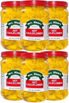 Mrs. Kleins Hot Cauliflower Bites | Hot  Spicy Pickle Cauliflower Florets | U...