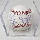 AARON JUDGE PETE ALONSO SIGNED BASEBALL NEW YORK FANATICS AUTHENTIC INSCRIB 1/19