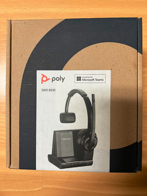 Poly SAVI 8210 M 3-in-1 Bluetooth Headset w/ Charging Dock * NEW * SEALED BOX *