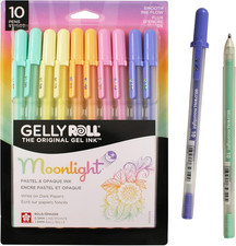 Gelly Roll Moonlight Gel Pens - Bold Point Opaque Ink Pen for Journaling, Art, o