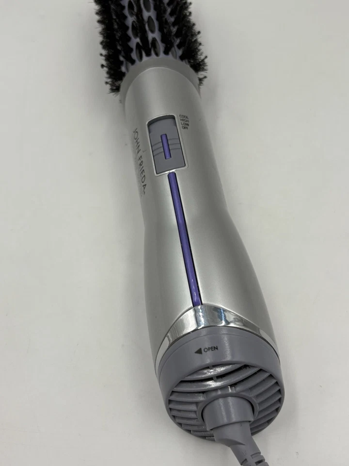 Cepillo de aire caliente iónico John Frieda Frizz Ease forma salón 1,5" JFHA5 probado funcionando Foto 4 de 4