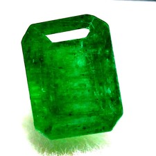 Certified Natural MUZO Colombian Green Emerald UNTREATED Loose Gemstone 10 Ct 