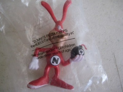NIP VINTAGE Dominos Pizza Avoid the Noid Claymation 3'' Wizard Noid Action Figure