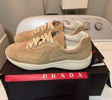 AUTHENTIC Prada Mens America s Cup Tan Suede ...